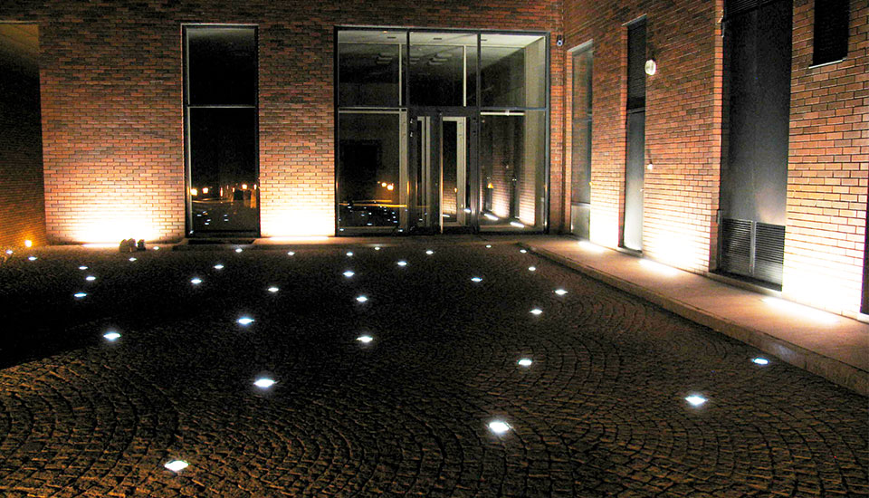 Pflasterstein Boden Einbau Leuchte AUSSEN LED, Transparent, Klar